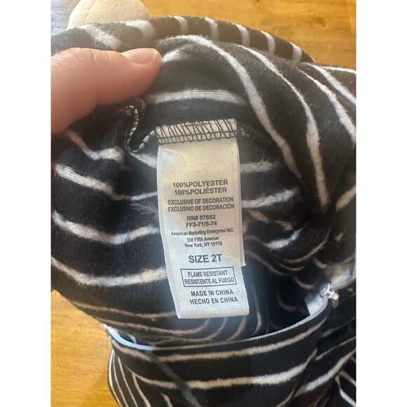 Jack Skellington Pajama Sleeper 2T w/ Jack & Sally Dolls Included Lot Halloween - Picture 5 of 12